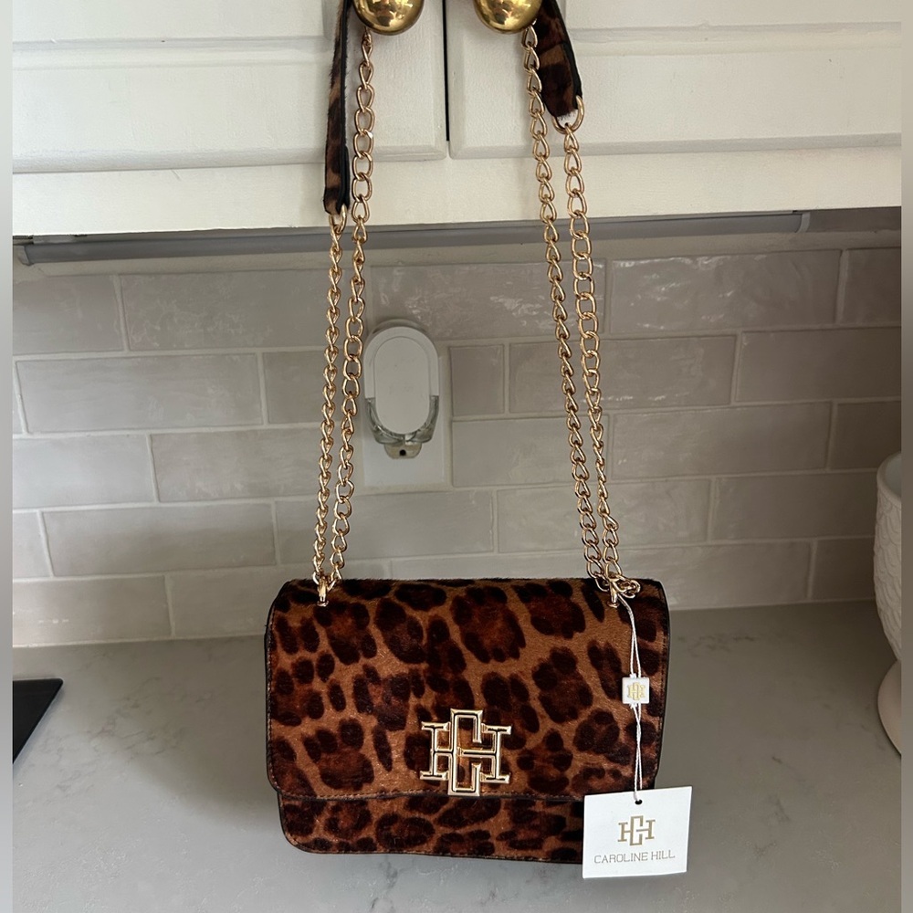NWT Caroline Hill Leopard Cross Body